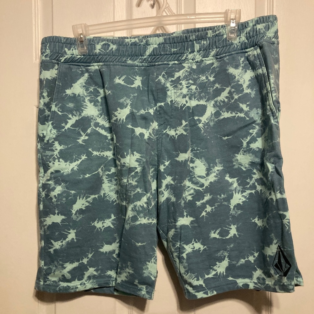 VOLCOLM VAMO ELASTIC WAIST FLEECE SHORTS - CHLORINE XXL